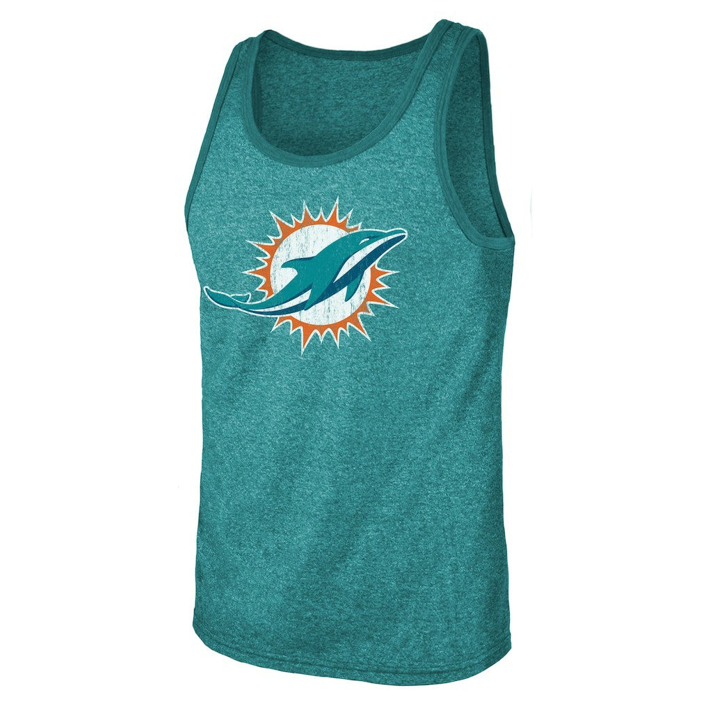 Tua Tagovailoa Miami Dolphins Majestic Threads Name & Number Tri-Blend Tank Top - Aqua online