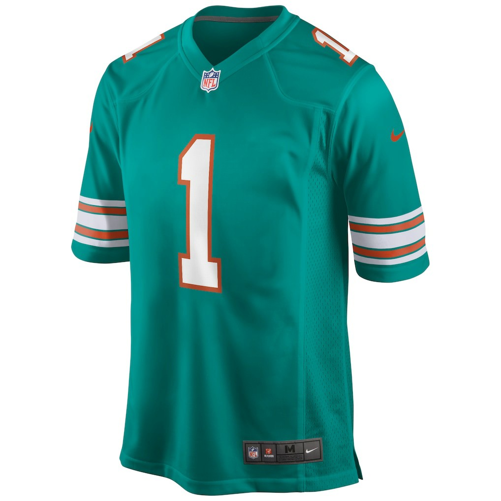 Tua Tagovailoa Miami Dolphins Alternate Game Jersey - Aqua for sale