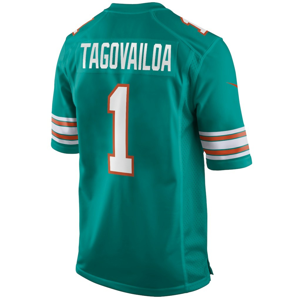 Tua Tagovailoa Miami Dolphins Alternate Game Jersey - Aqua for sale