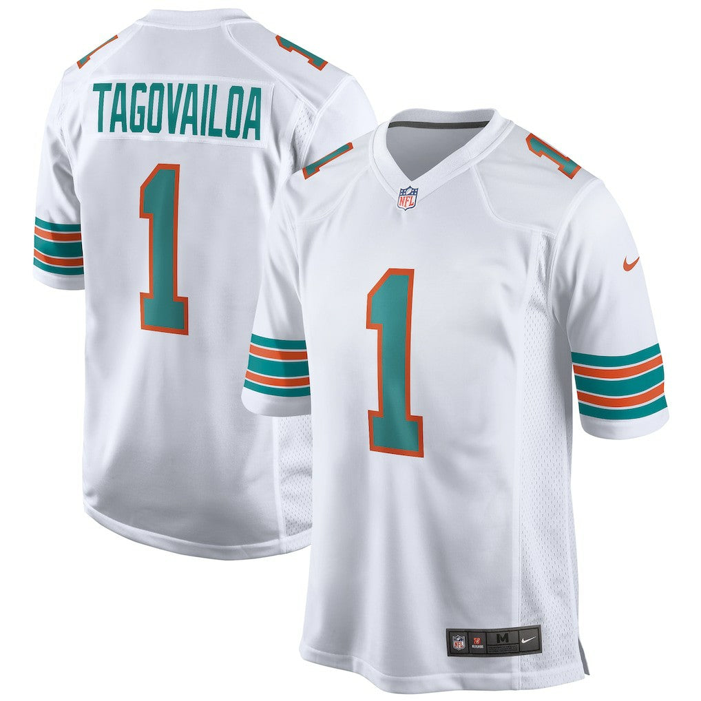 Tua Tagovailoa Miami Dolphins 2nd Alternate Game Jersey - White for sale