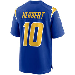 Justin Herbert Los Angeles Chargers Alternate Game Jersey - Royal on sale