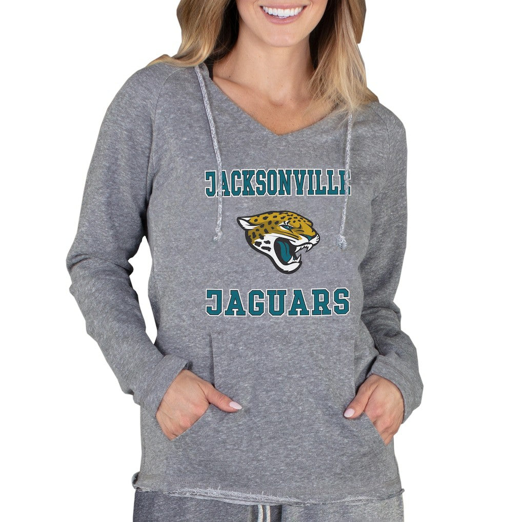 Jacksonville Jaguars Concepts Sport Women's Mainstream Tri-Blend Raglan Hoodie V-Neck Top - Gray online