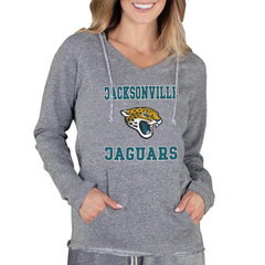 Jacksonville Jaguars Concepts Sport Women's Mainstream Tri-Blend Raglan Hoodie V-Neck Top - Gray online