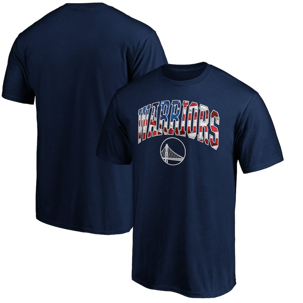 Golden State Warriors Banner Wave T-Shirt sale - Navy cheap