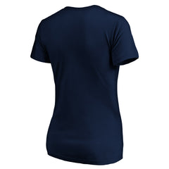 Portland Trail Blazers Women's Banner Wave V-Neck T-Shirt - Navy cheap