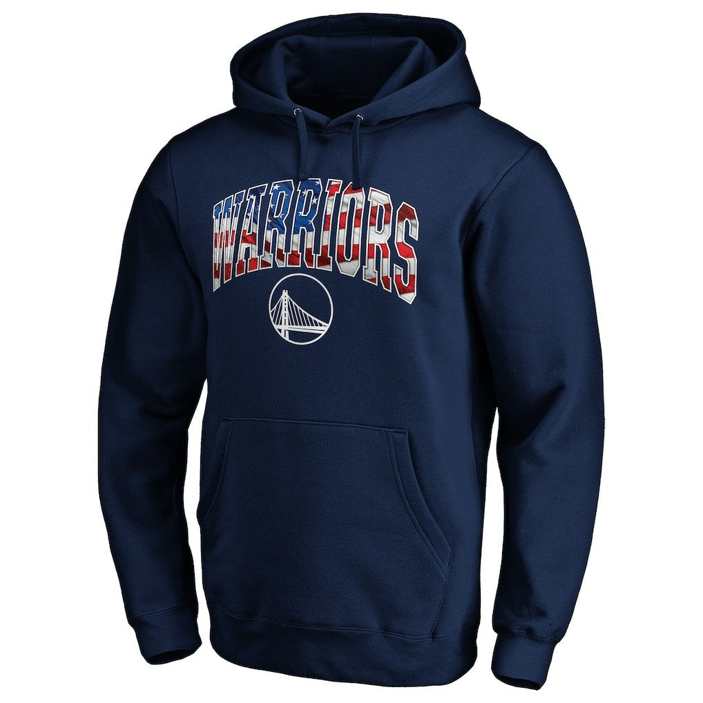Golden State Warriors Banner Wave Pullover Hoodie sale - Navy sale