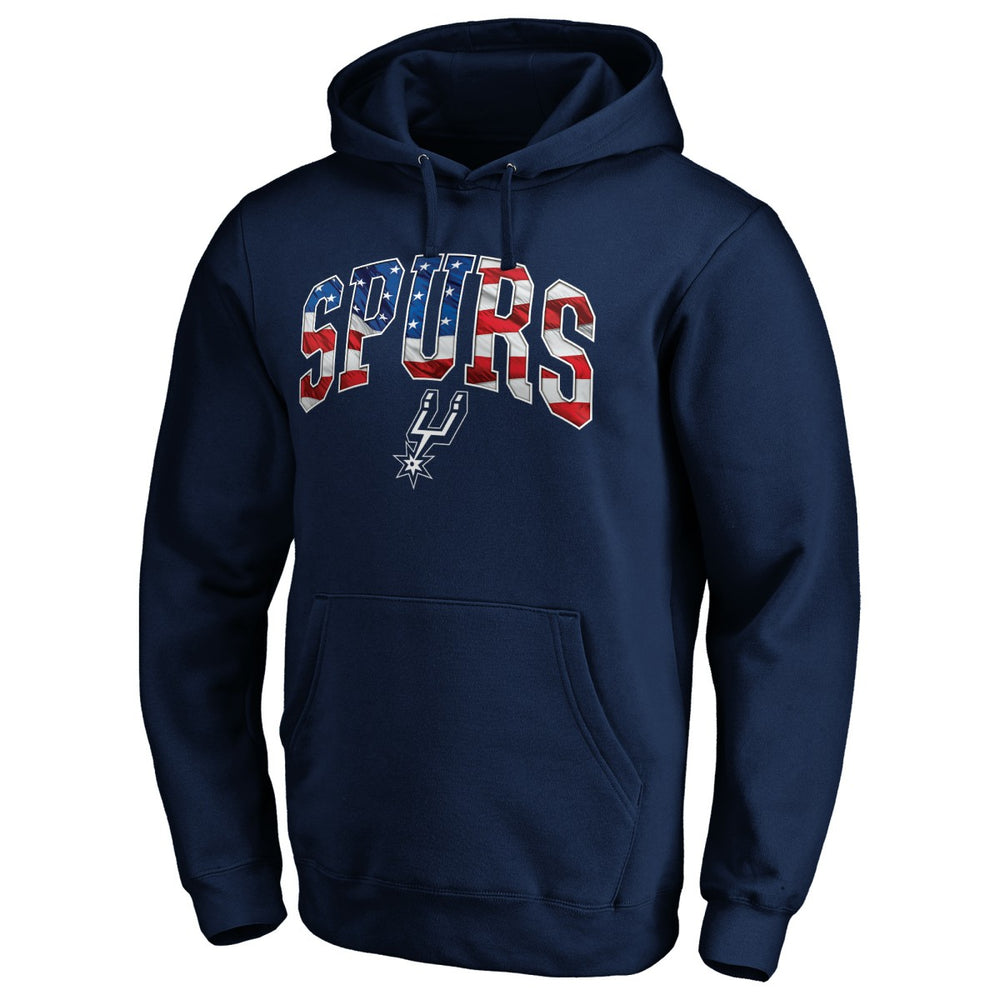 San Antonio Spurs Banner Wave Pullover Hoodie - Navy on sale