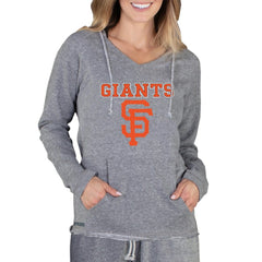 San Francisco Giants Concepts Sport Women's Mainstream Terry Long Sleeve Hoodie Top Gray
