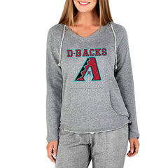 Arizona Diamondbacks Concepts Sport Women's Mainstream Terry Long Sleeve Hoodie Top Gray