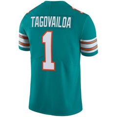 Tua Tagovailoa Miami Dolphins Alternate Vapor Limited Jersey - Aqua sale