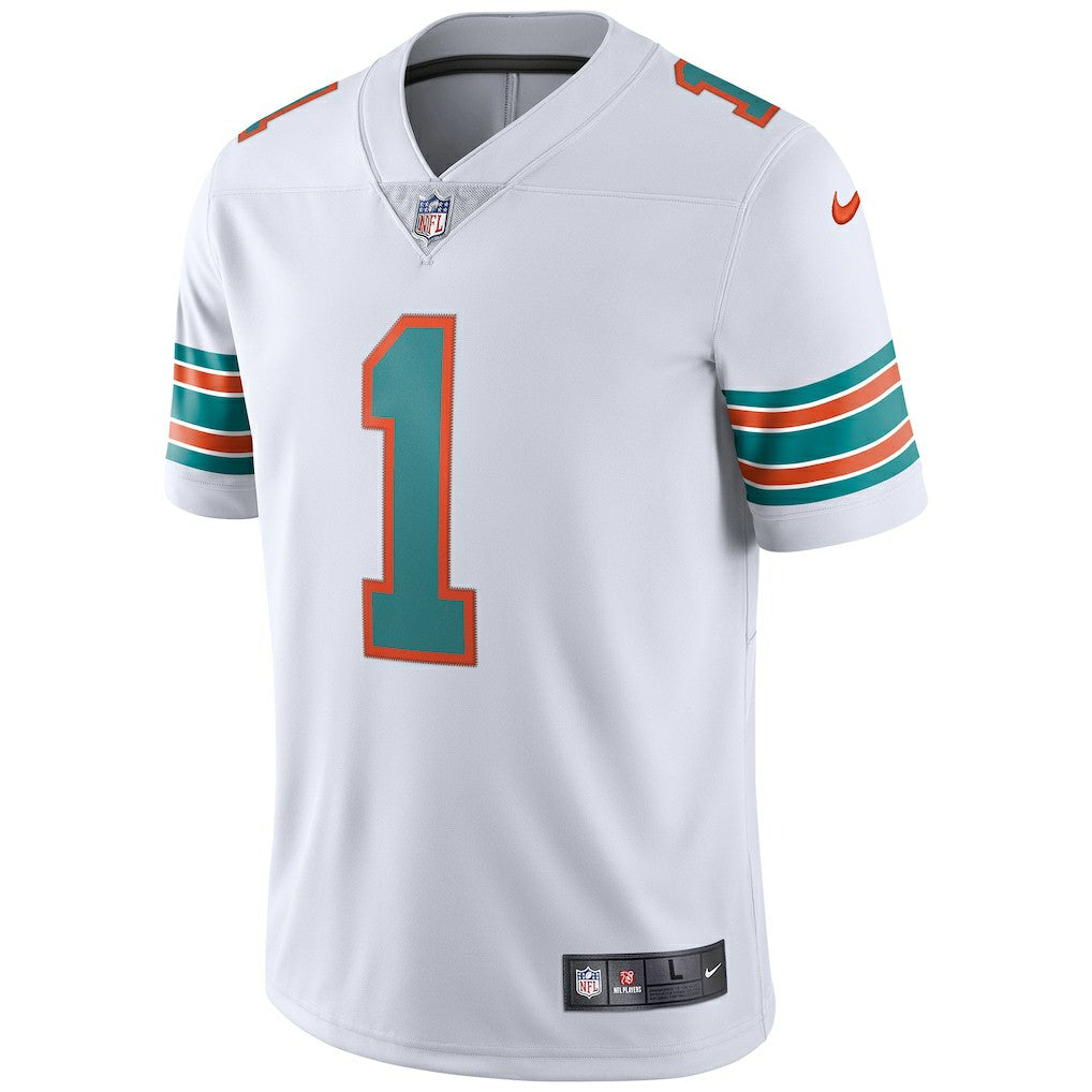Tua Tagovailoa Miami Dolphins 2nd Alternate Vapor Limited Jersey - White discount