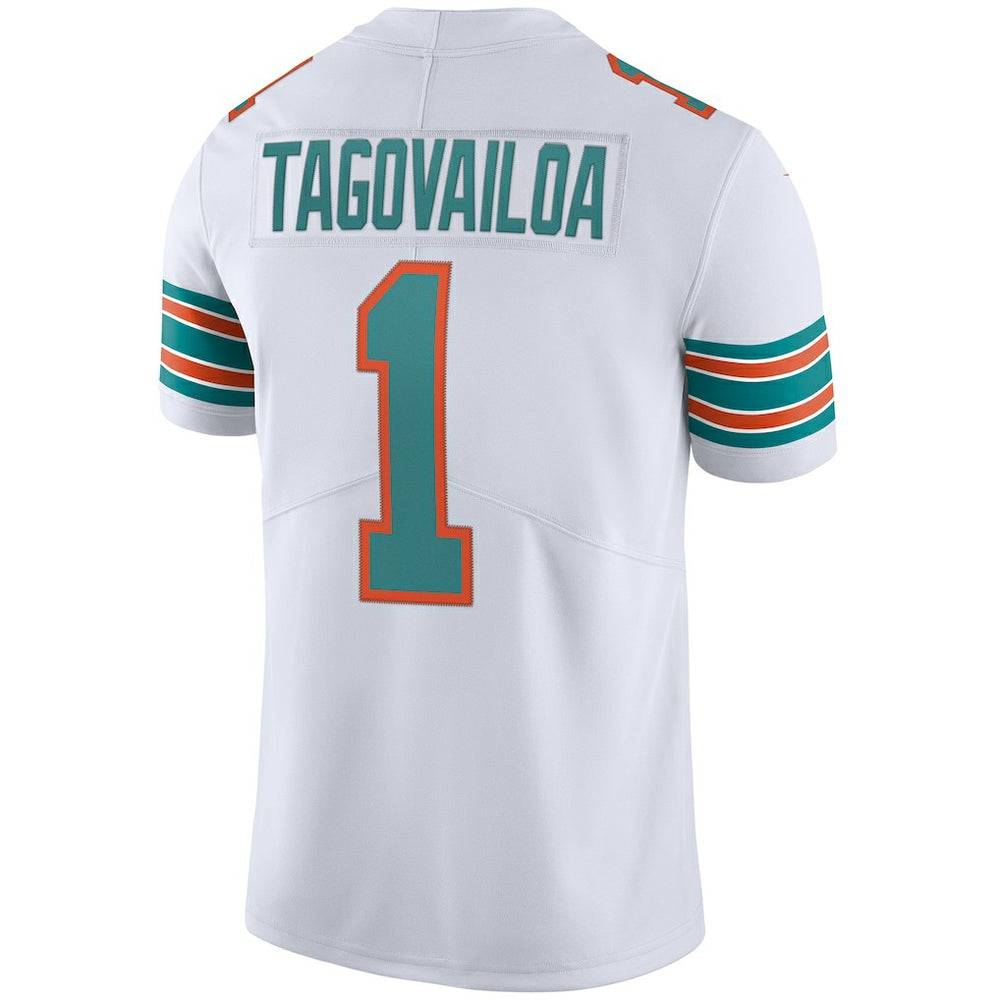 Tua Tagovailoa Miami Dolphins 2nd Alternate Vapor Limited Jersey - White discount