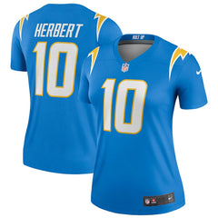 Justin Herbert Los Angeles Chargers Women's Legend Player Performance Top - Powder Blue discount