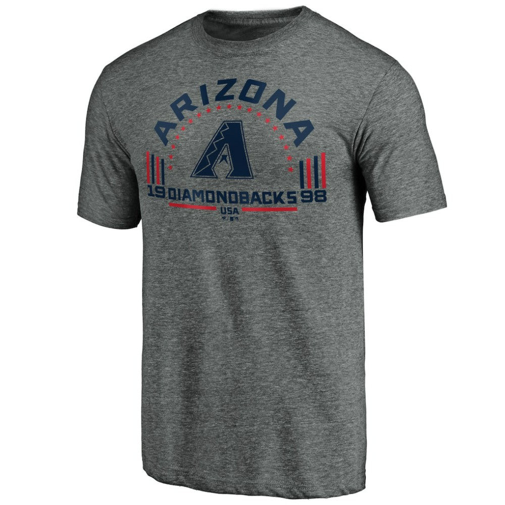 Arizona Diamondbacks Team Freedom Tri-Blend T-Shirt Gray