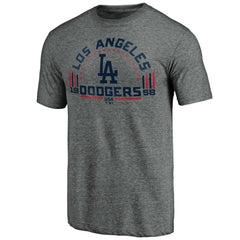 Los Angeles Dodgers Team Freedom Tri-Blend T-Shirt Gray