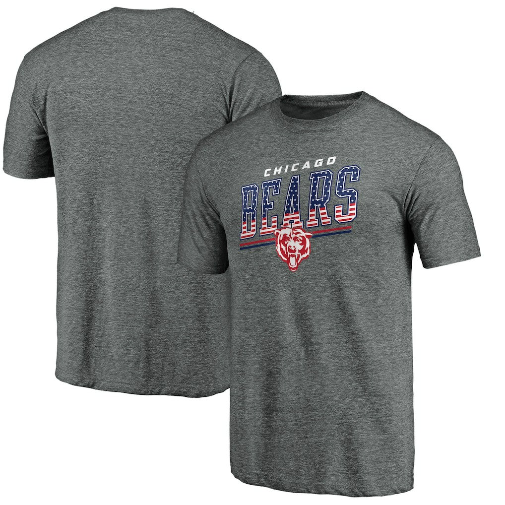 Chicago Bears Team Freedom Tri-Blend T-Shirt - Gray online