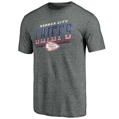 Kansas City Chiefs Team Freedom Tri-Blend T-Shirt - Gray online
