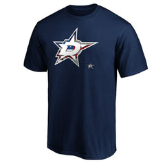 Dallas Stars Banner Wave Logo T-Shirt - Navy T-shirts