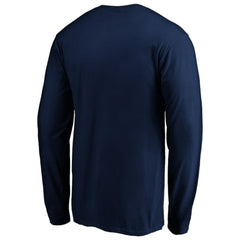 Detroit Red Wings Banner Wave Logo Long Sleeve T-Shirt - Navy T-shirts