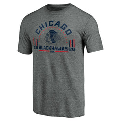 Chicago Blackhawks Team Freedom Tri-Blend T-Shirt - Heathered Gray T-shirts