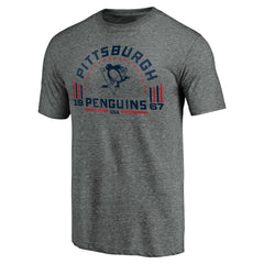 Pittsburgh Penguins Team Freedom Tri-Blend T-Shirt - Heathered Gray T-shirts