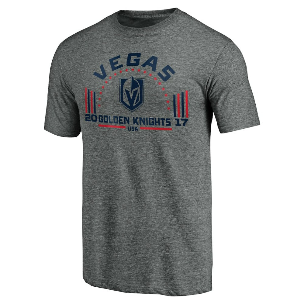 Vegas Golden Knights Team Freedom Tri-Blend T-Shirt - Heathered Gray T-shirts