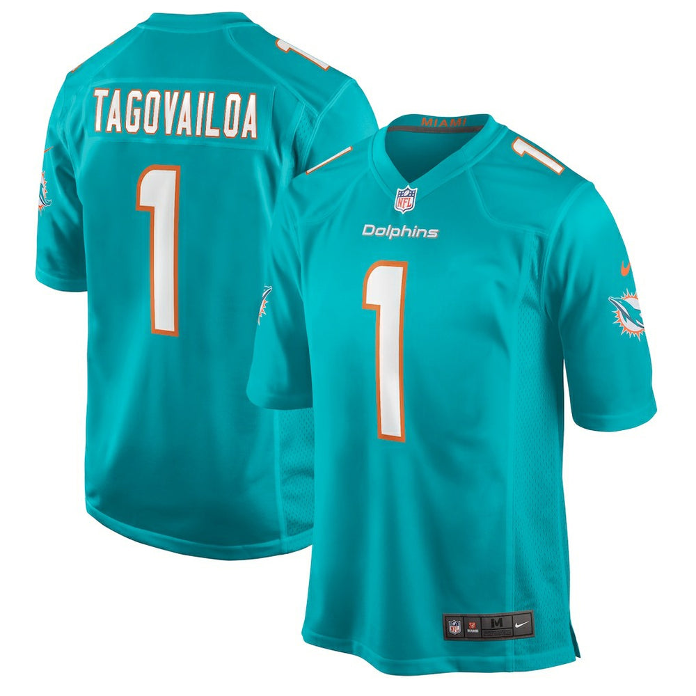 Tua Tagovailoa Miami Dolphins Player Game Jersey - Aqua outlet