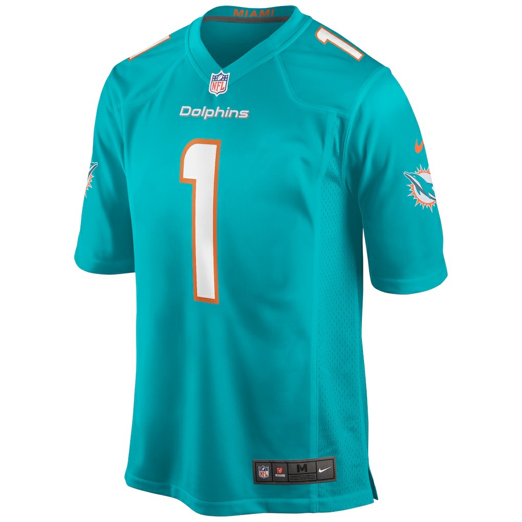 Tua Tagovailoa Miami Dolphins Player Game Jersey - Aqua outlet