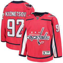 Evgeny Kuznetsov Washington Capitals Youth Home Premier Player Jersey - Red Jerseys