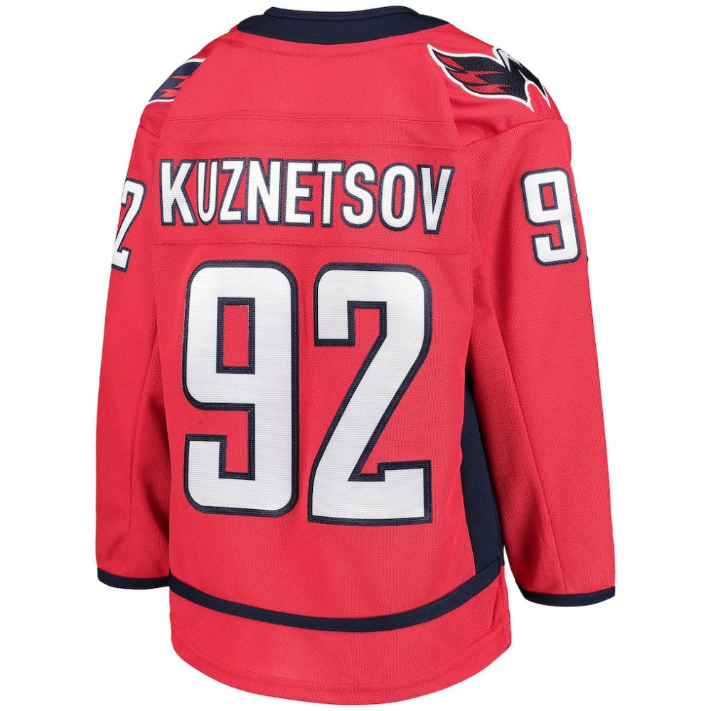 Evgeny Kuznetsov Washington Capitals Youth Home Premier Player Jersey - Red Jerseys