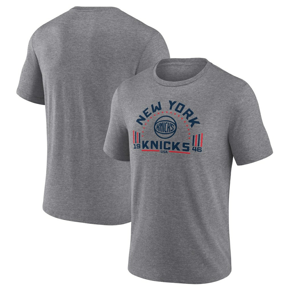 New York Knicks Team Freedom Tri-Blend T-Shirt - Gray sale