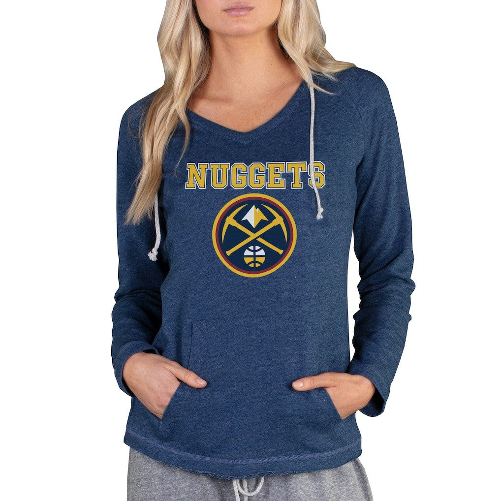 Denver Nuggets Concepts Sport Women's Mainstream Terry Hooded Top sale - Navy online