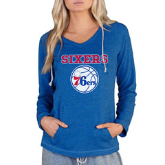 Philadelphia 76ers Concepts Sport Women's Mainstream Terry Hooded Top - Royal cheap