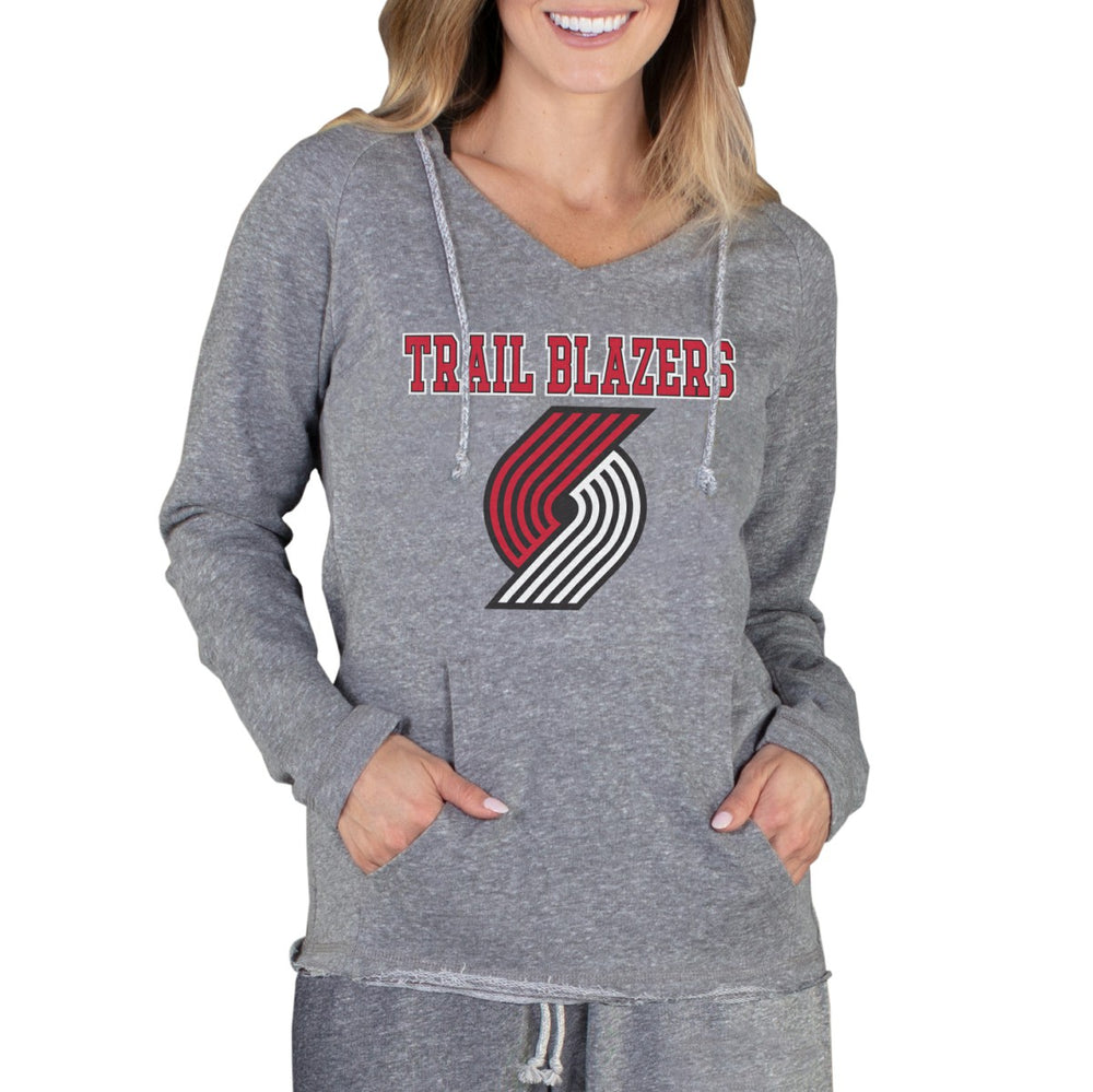 Portland Trail Blazers Concepts Sport Women's Mainstream Terry Hooded Top - Gray discount