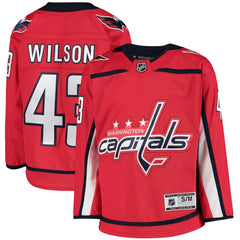 Tom Wilson Washington Capitals Youth Home Premier Player Jersey - Red Jerseys