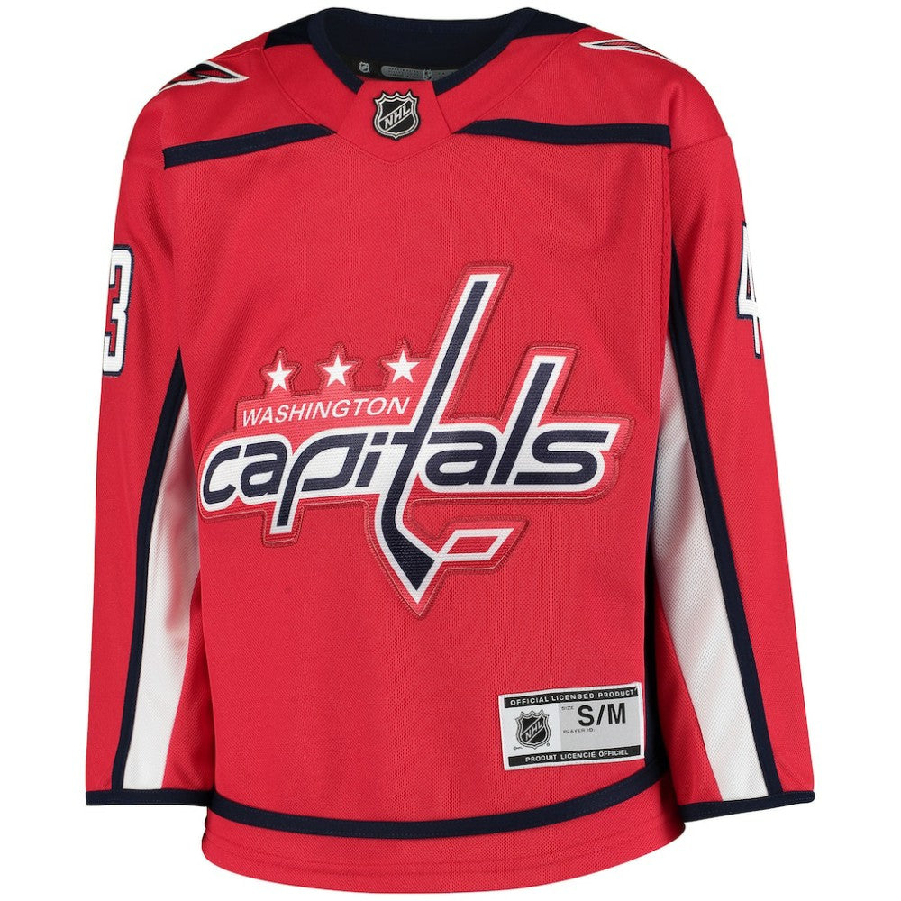 Tom Wilson Washington Capitals Youth Home Premier Player Jersey - Red Jerseys