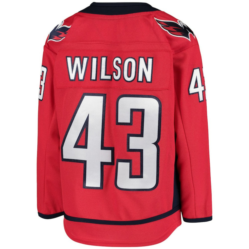 Tom Wilson Washington Capitals Youth Home Premier Player Jersey - Red Jerseys
