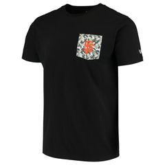 San Francisco Giants 5th & Ocean by Brushed Camo Pocket T-Shirt Black