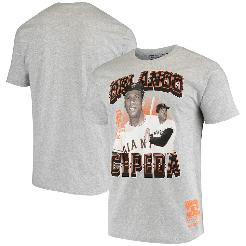 Orlando Cepeda San Francisco Giants Name & Number T-Shirt Gray