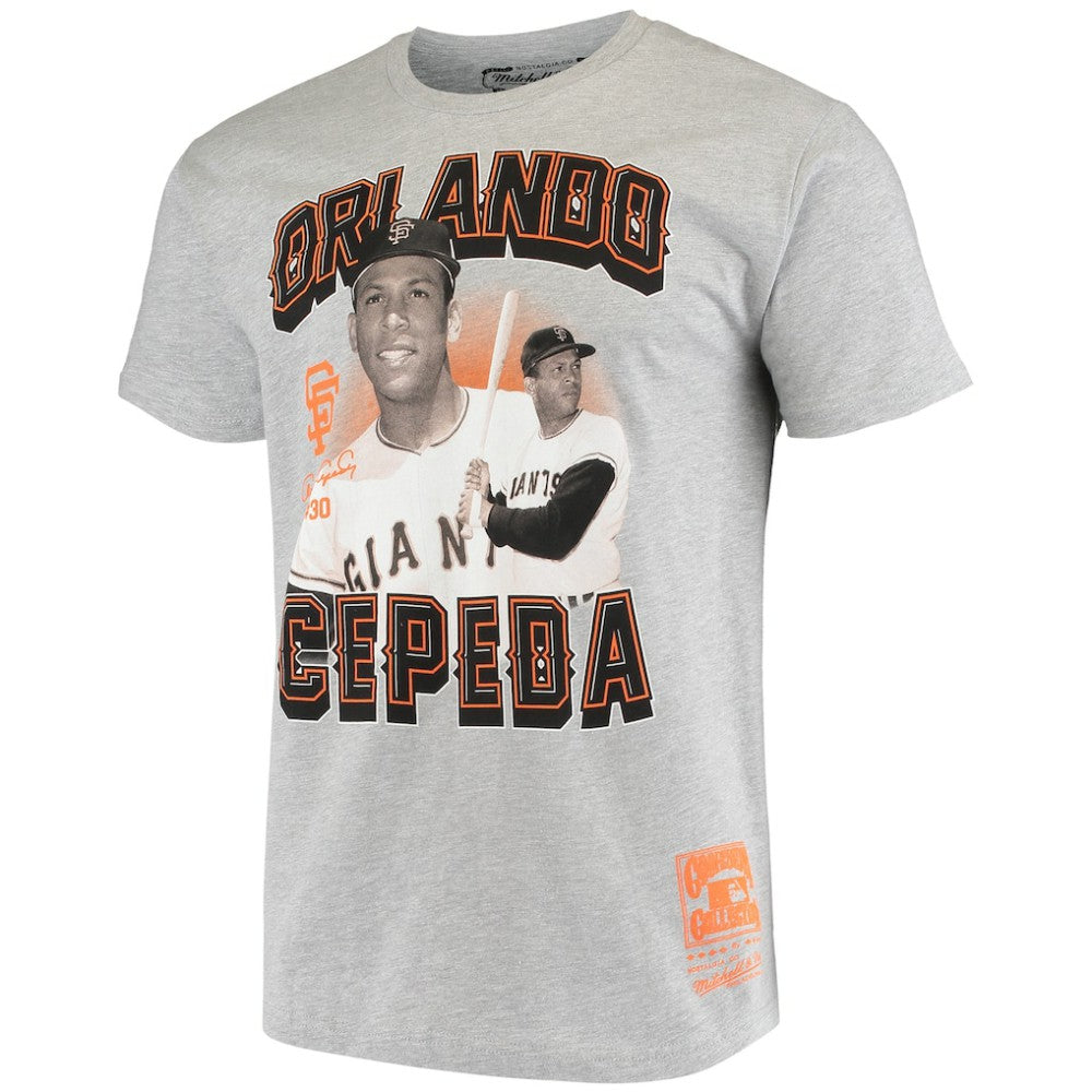 Orlando Cepeda San Francisco Giants Name & Number T-Shirt Gray