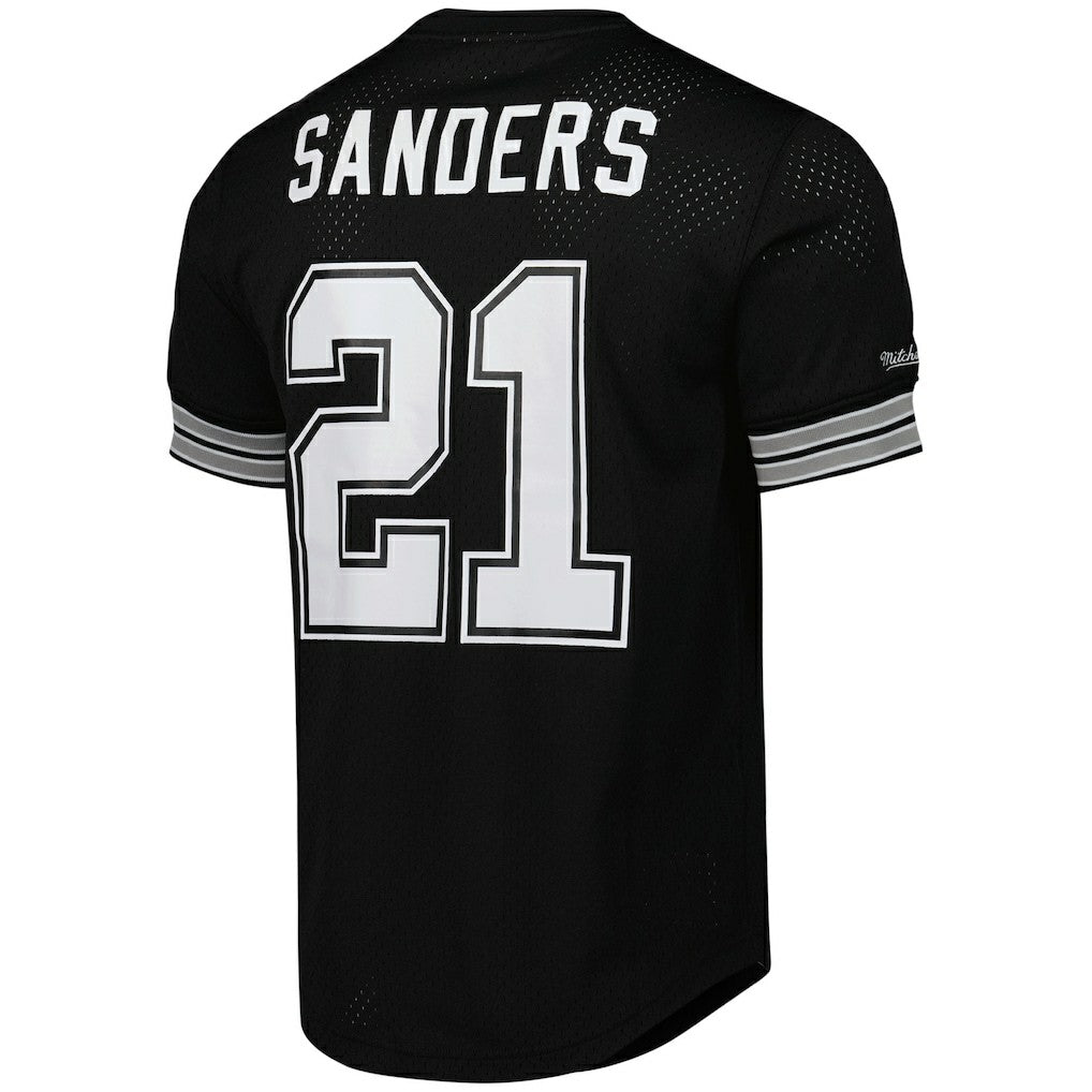 Deion Sanders Dallas Cowboys Retired Player Name & Number Mesh Top - Black sale