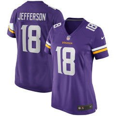 Justin Jefferson Minnesota Vikings Women's Game Jersey - Purple for sale