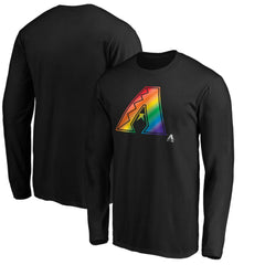 Arizona Diamondbacks Team Pride Logo Long Sleeve T-Shirt Black