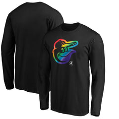 Baltimore Orioles Team Pride Logo Long Sleeve T-Shirt Black