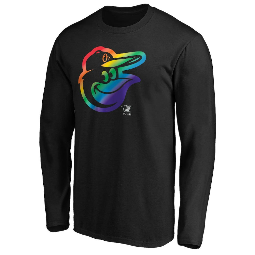 Baltimore Orioles Team Pride Logo Long Sleeve T-Shirt Black
