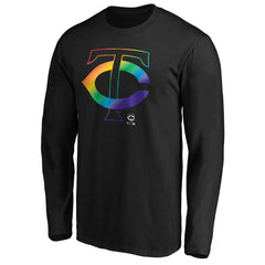 Minnesota Twins Team Pride Logo Long Sleeve T-Shirt Black
