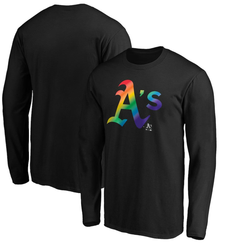 Athletics Team Pride Logo Long Sleeve T-Shirt Black