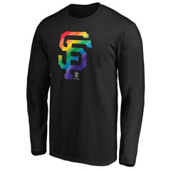 San Francisco Giants Team Pride Logo Long Sleeve T-Shirt Black