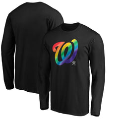 Washington Nationals Team Pride Logo Long Sleeve T-Shirt Black