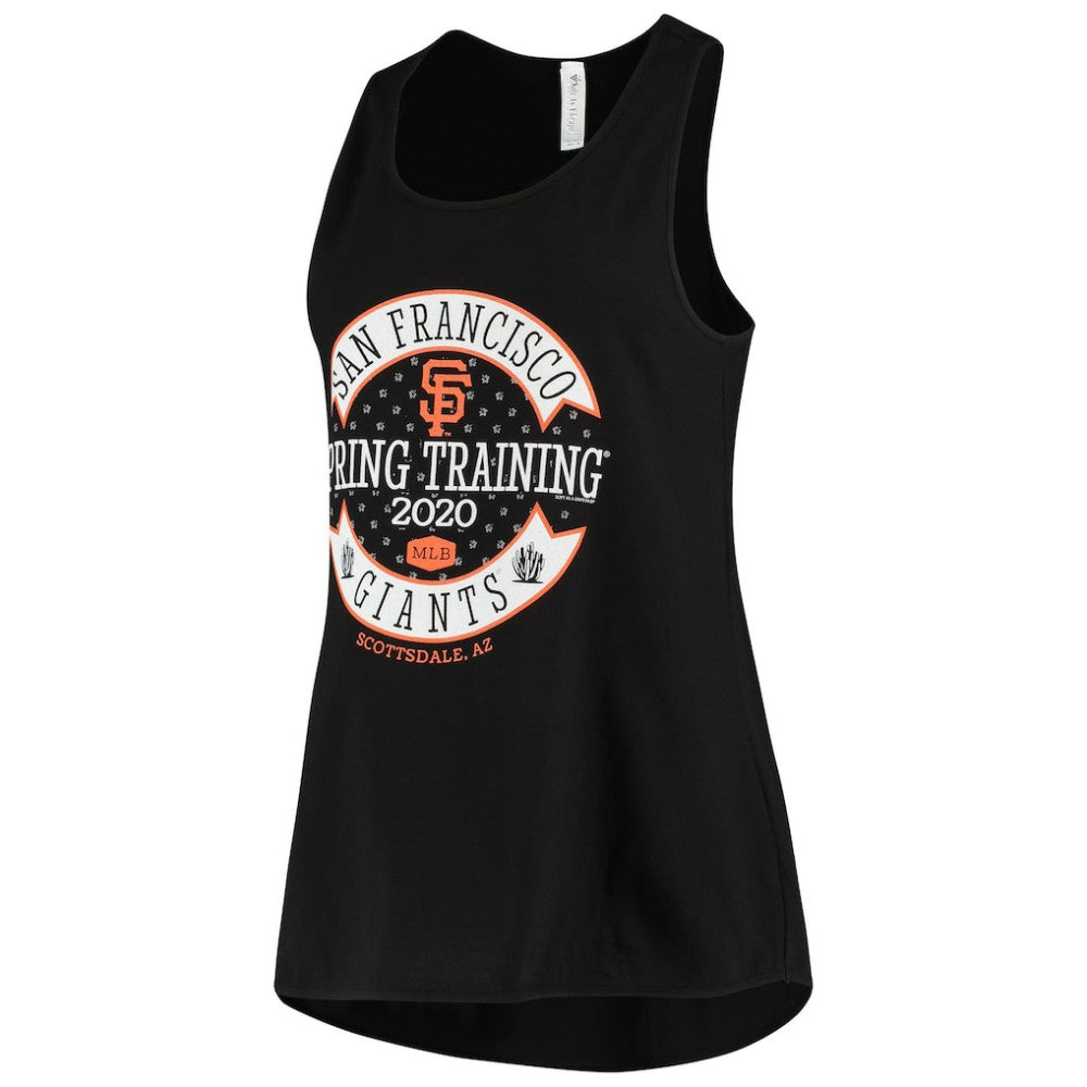 San Francisco Giants Soft as a Grape Women's 2020 Spring Training Circle Tank Top Black